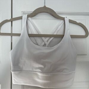 Lululemon White Sports Bra
